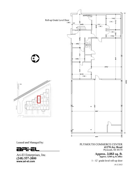 41170-41300 Joy Rd, Plymouth, MI for lease - Floor Plan - Image 3 of 3