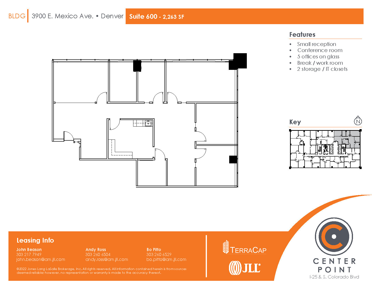 3900 E Mexico Ave, Denver, CO for lease Floor Plan- Image 1 of 1