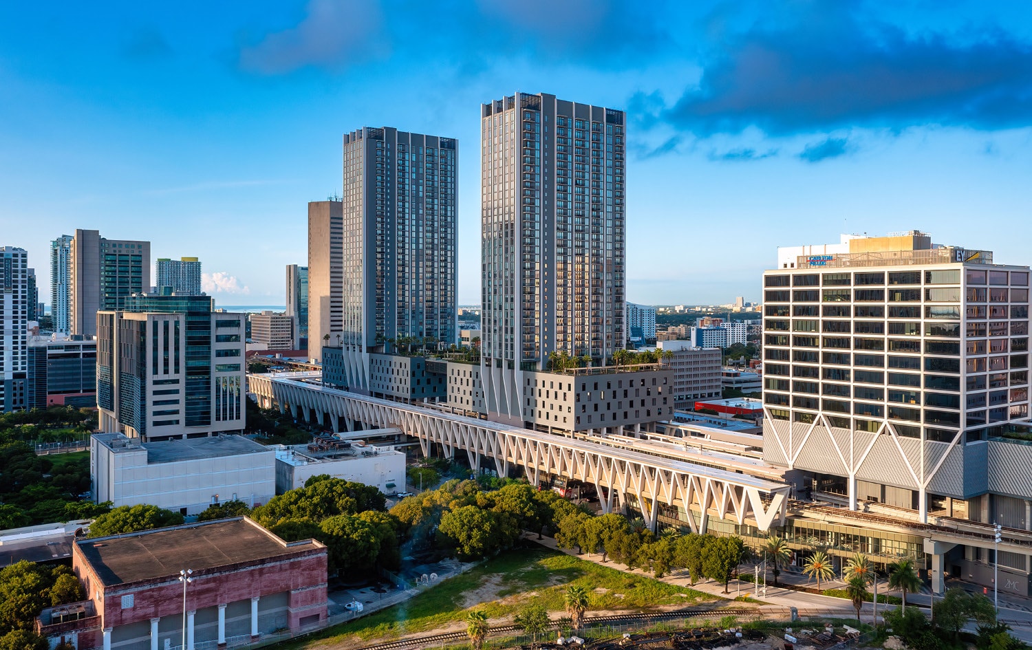 200-600 NW 1st St, Miami, FL for lease Aerial- Image 1 of 6