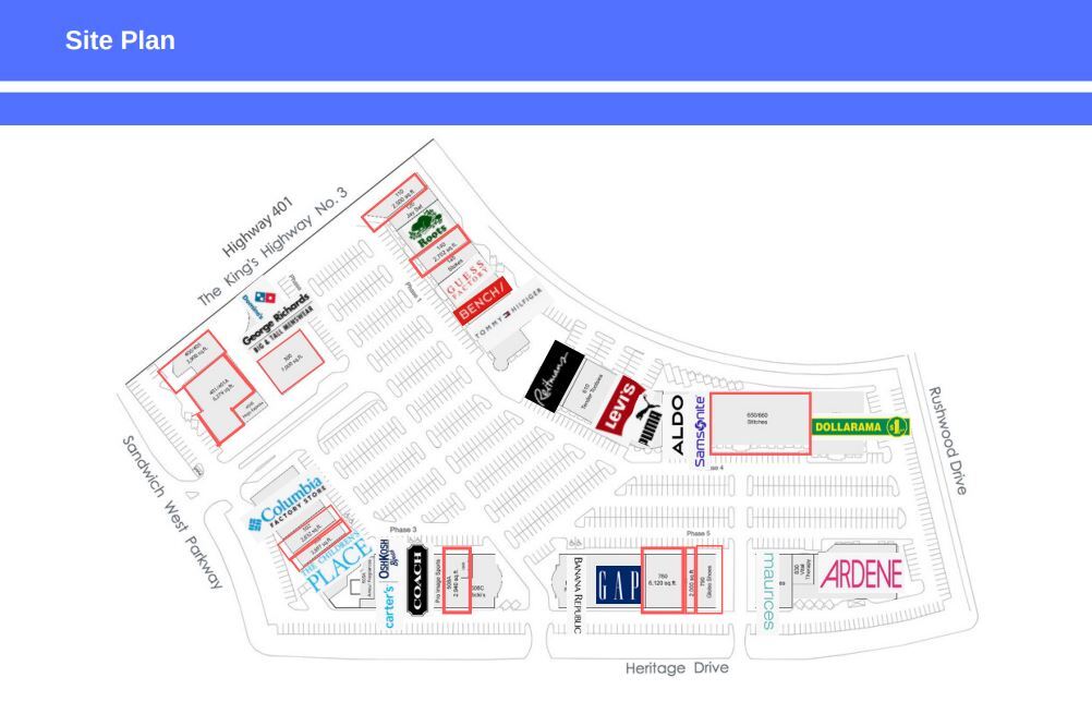 1555 Talbot Rd, Windsor, ON for lease Site Plan- Image 1 of 1