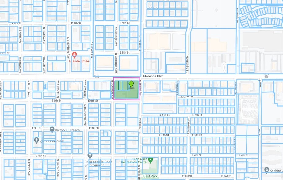 1015 Florence, Casa Grande, AZ for lease - Plat Map - Image 3 of 3