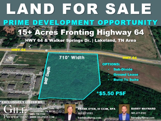 Highway 64 & Walker Rd, Cordova, TN for sale - Building Photo - Image 3 of 6