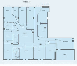 400 W 55th St, New York, NY for lease Floor Plan- Image 1 of 2