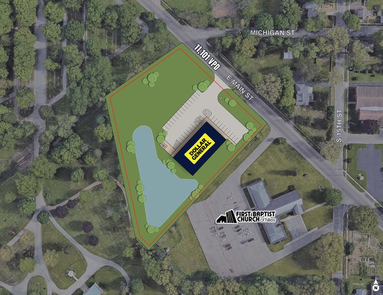 1420 Main st, Niles, MI for sale - Site Plan - Image 2 of 5