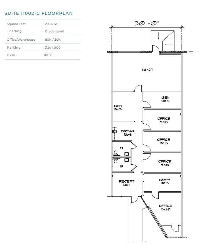 11000-11006 Metric Blvd, Austin, TX for lease Floor Plan- Image 1 of 1