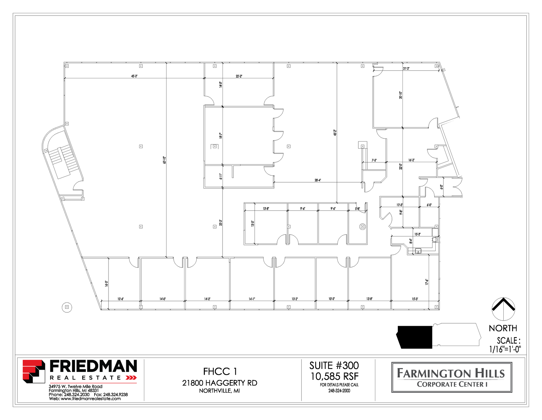 21800 Haggerty Rd, Northville, MI for lease Floor Plan- Image 1 of 2