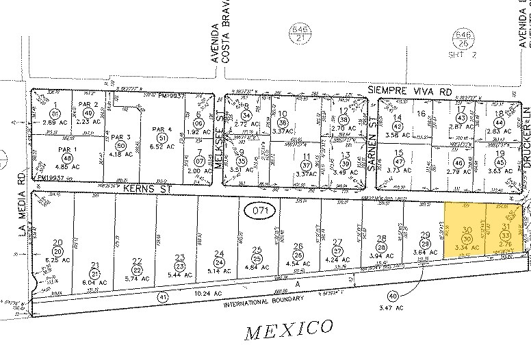 8917 Kerns St, San Diego, CA for lease - Plat Map - Image 2 of 2