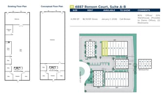 4883 Ronson Ct, San Diego, CA for lease Floor Plan- Image 2 of 2