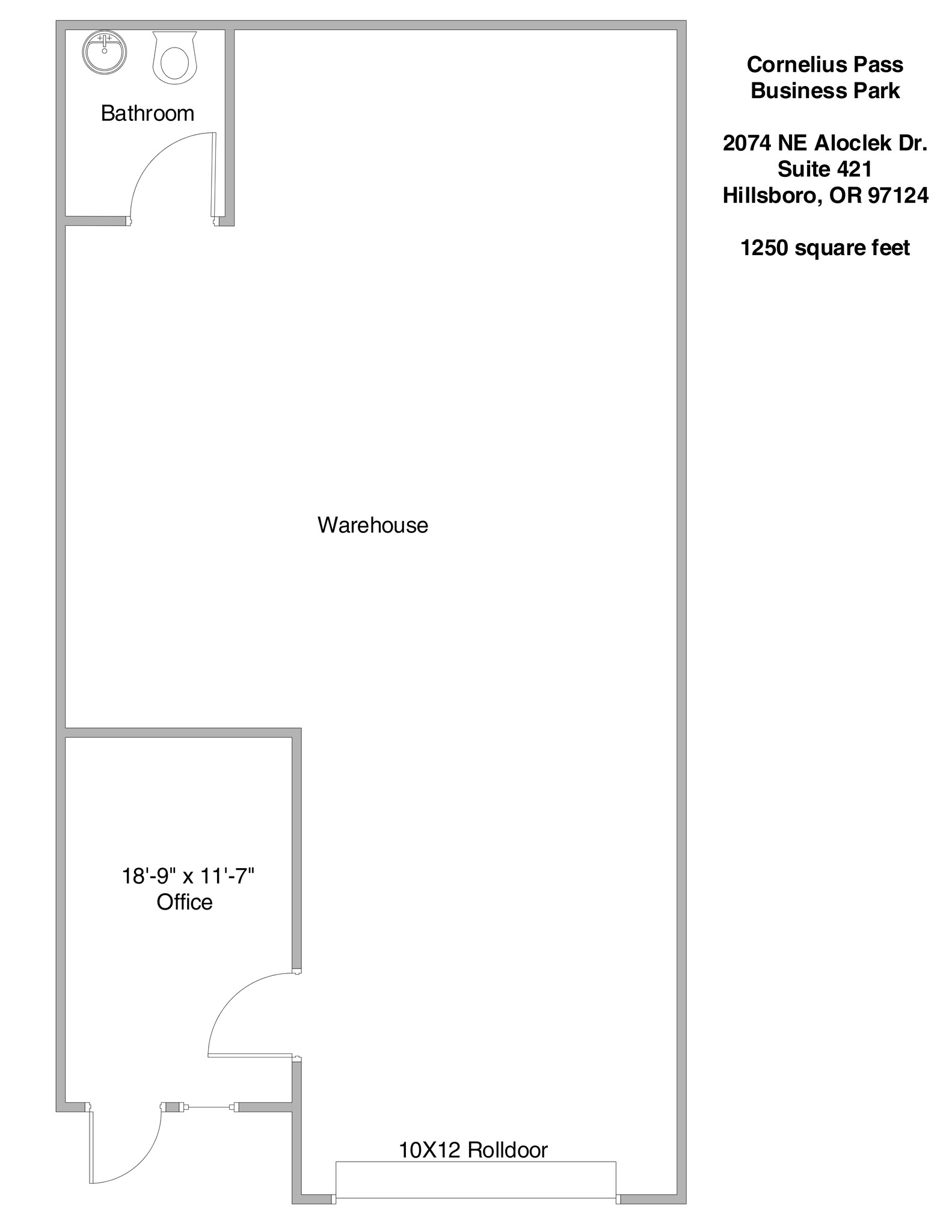 2056 NW Aloclek Dr, Hillsboro, OR for lease Site Plan- Image 1 of 1