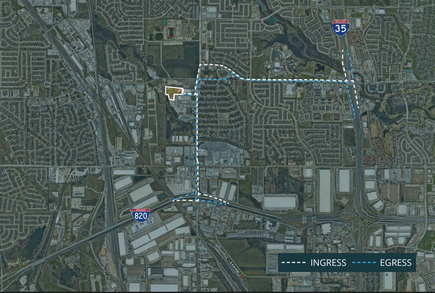 424 West Ln, Fort Worth, TX for sale - Aerial - Image 2 of 2