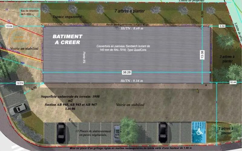 Industrial in Montmerle-sur-Saône for lease - Floor Plan - Image 3 of 4