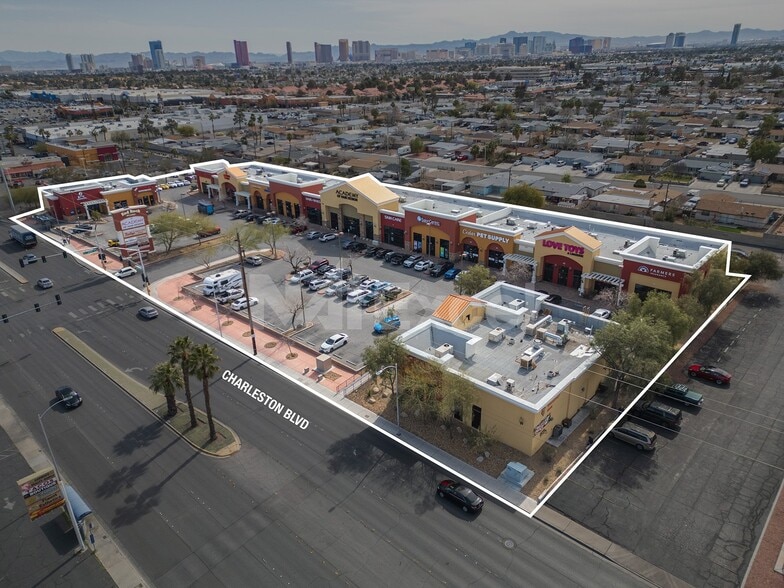 5181-5191 W Charleston Blvd, Las Vegas, NV for lease - Aerial - Image 1 of 6