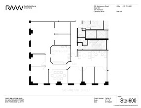 505 Montgomery St, San Francisco, CA for lease Site Plan- Image 1 of 1