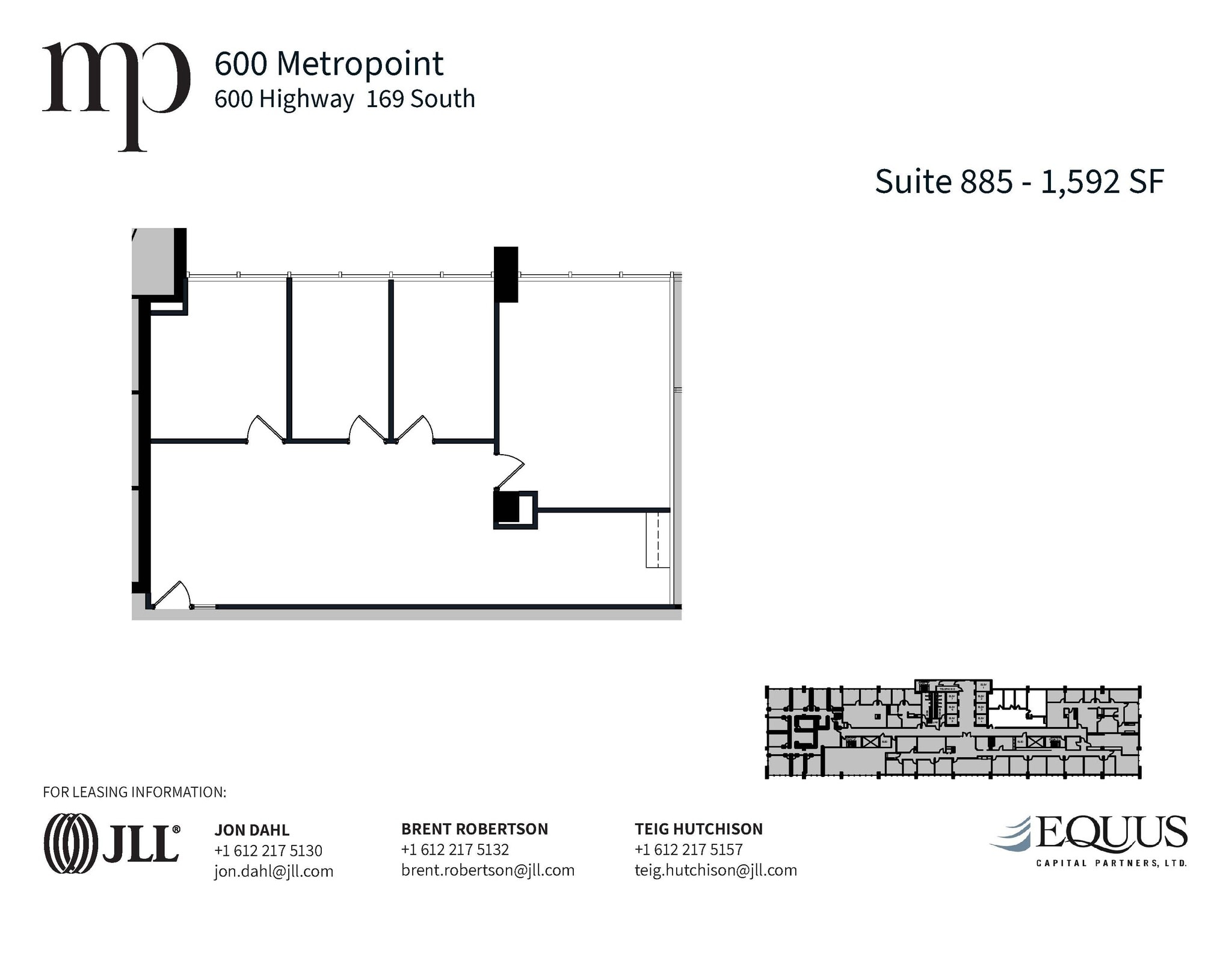 600 Highway 169 S, Saint Louis Park, MN for lease Floor Plan- Image 1 of 1