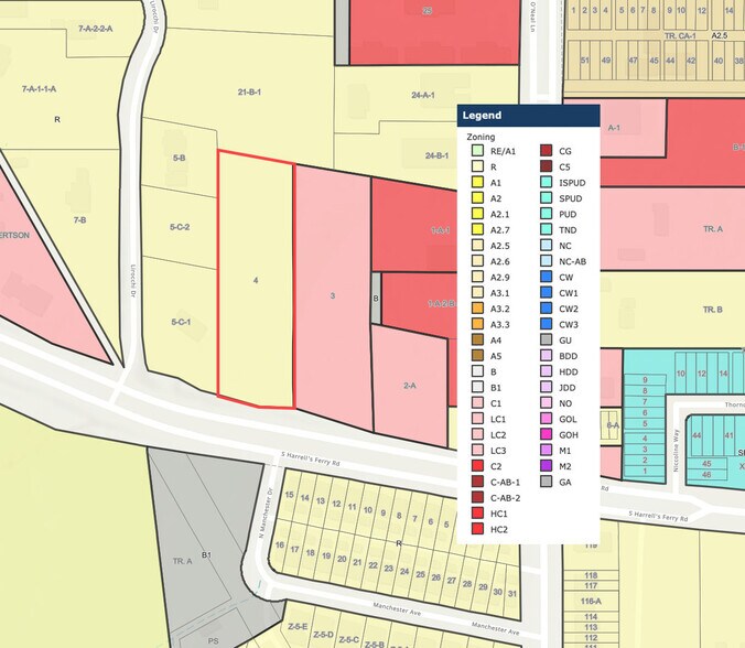 15825 S Harrells Ferry Rd, Baton Rouge, LA for sale - Plat Map - Image 1 of 4