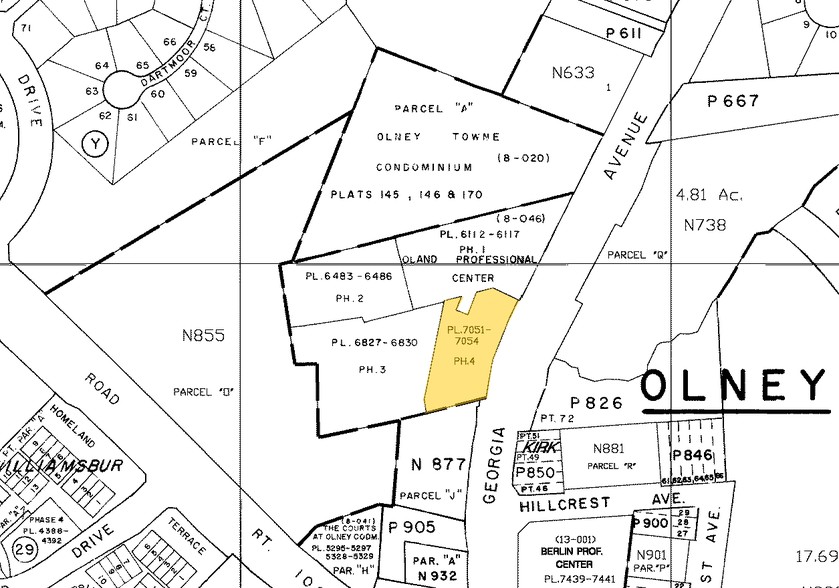 3401-3403 Olandwood Ct, Olney, MD for lease - Plat Map - Image 2 of 5