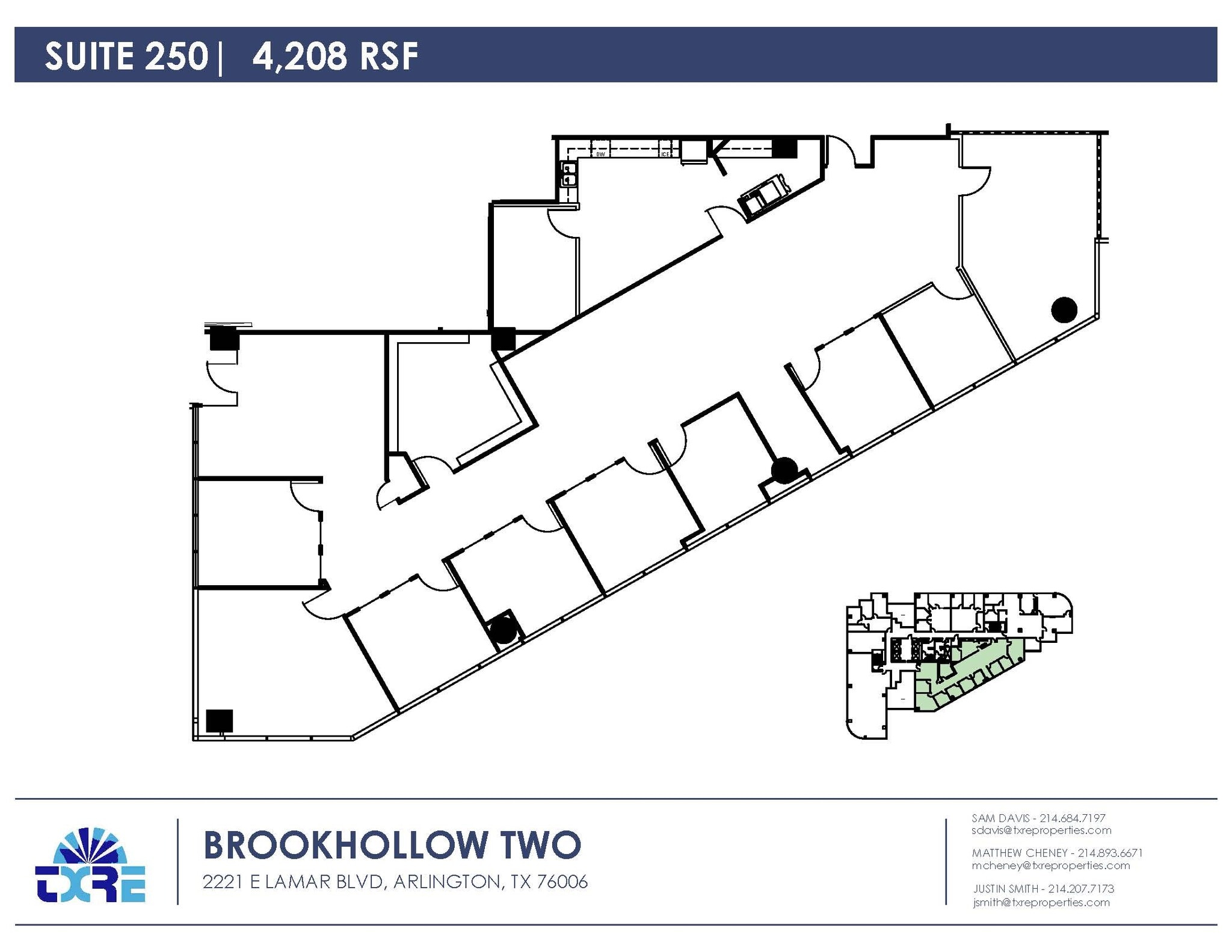 2301 E Lamar Blvd, Arlington, TX for lease Floor Plan- Image 1 of 1