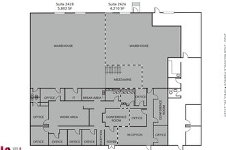 2420-2428 Reliance Ave, Apex, NC for lease Floor Plan- Image 2 of 2