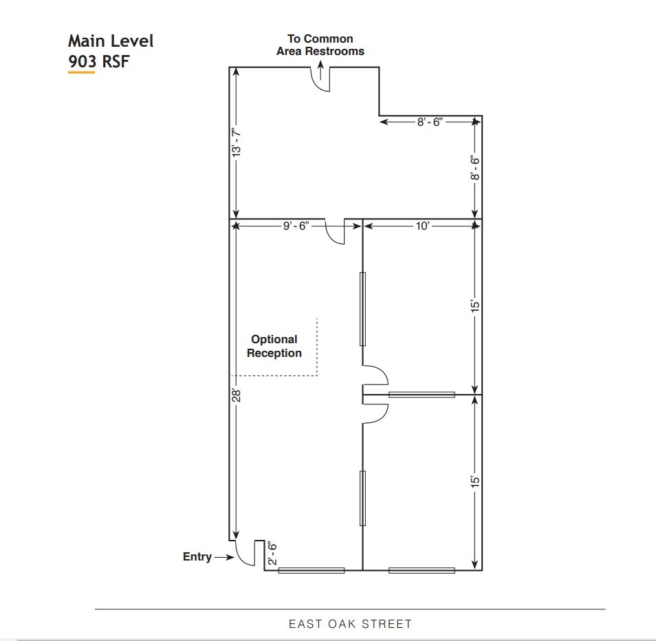 116 E Oak St, Fort Collins, CO for lease Floor Plan- Image 1 of 1