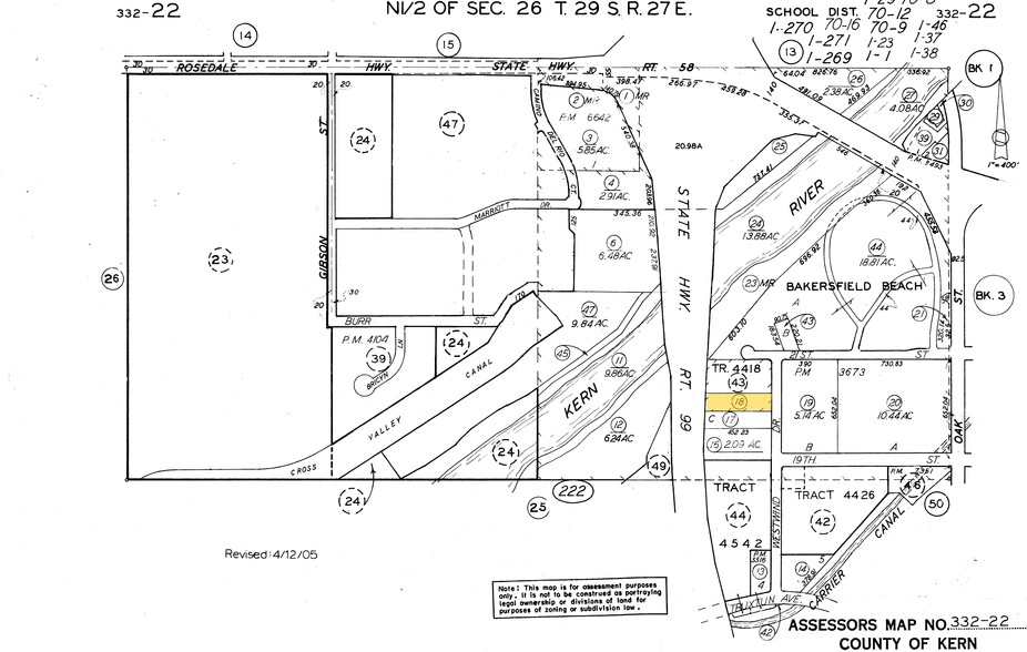 2015 Westwind Dr, Bakersfield, CA for lease - Plat Map - Image 3 of 3