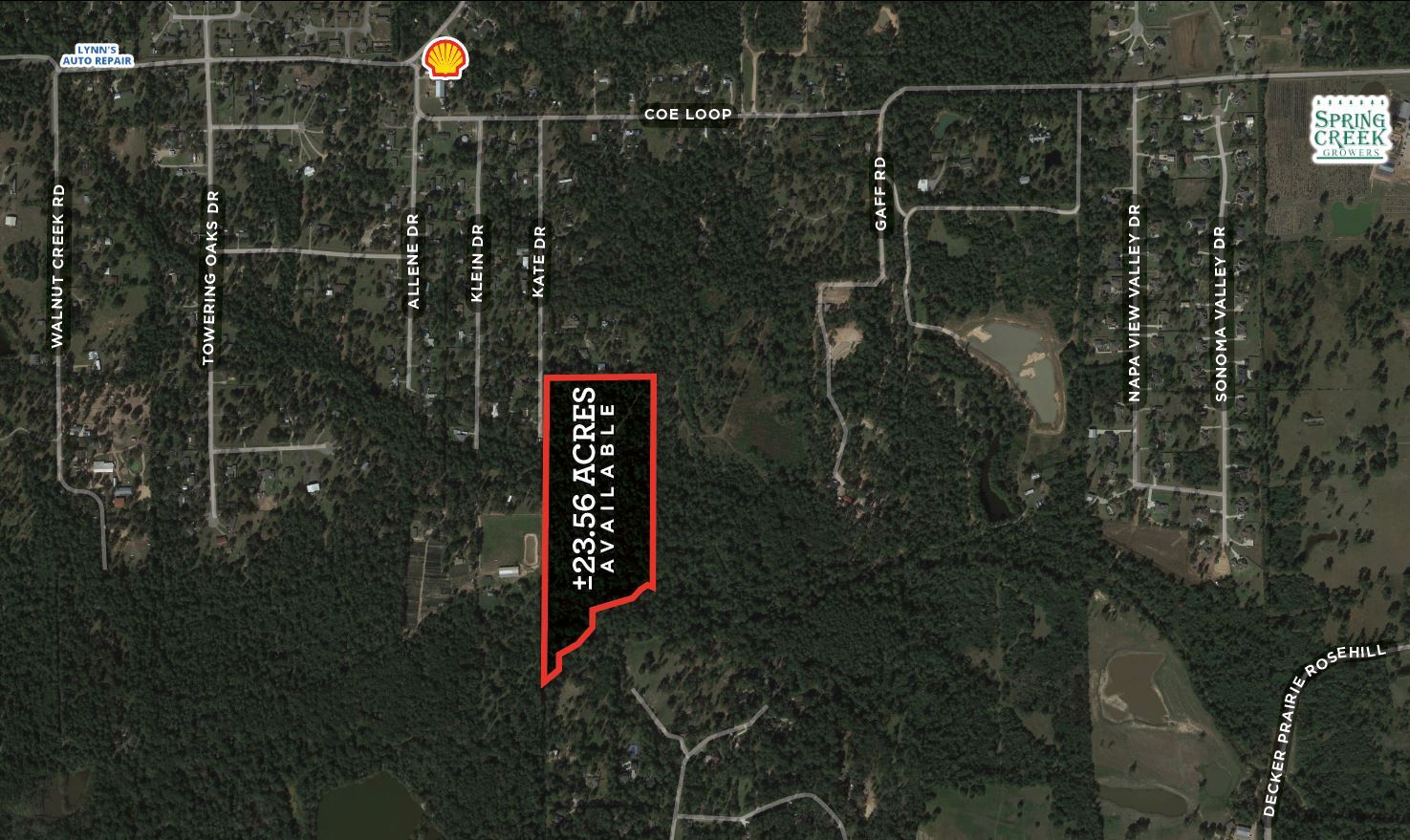 Kate Dr, Magnolia, TX for sale Aerial- Image 1 of 1