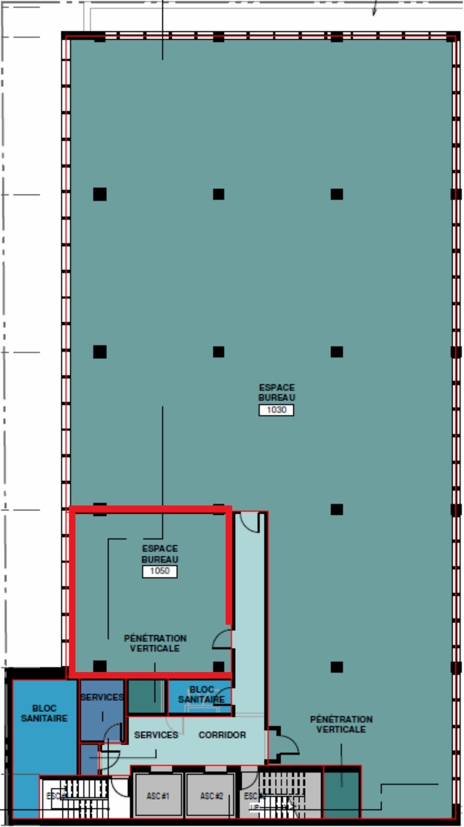 1450-1480 Rue City Councillors, Montréal, QC for lease Floor Plan- Image 1 of 1