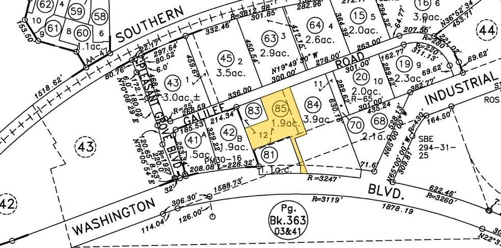 7100 Galilee Rd, Roseville, CA for lease - Plat Map - Image 1 of 1