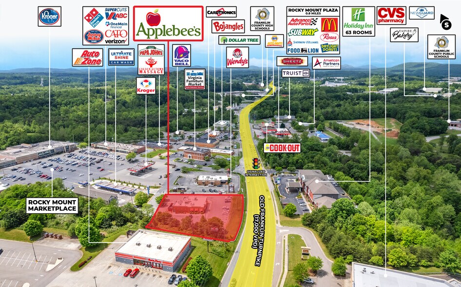 400 Old Franklin Turnpike, Rocky Mount, VA 24151 Applebee's