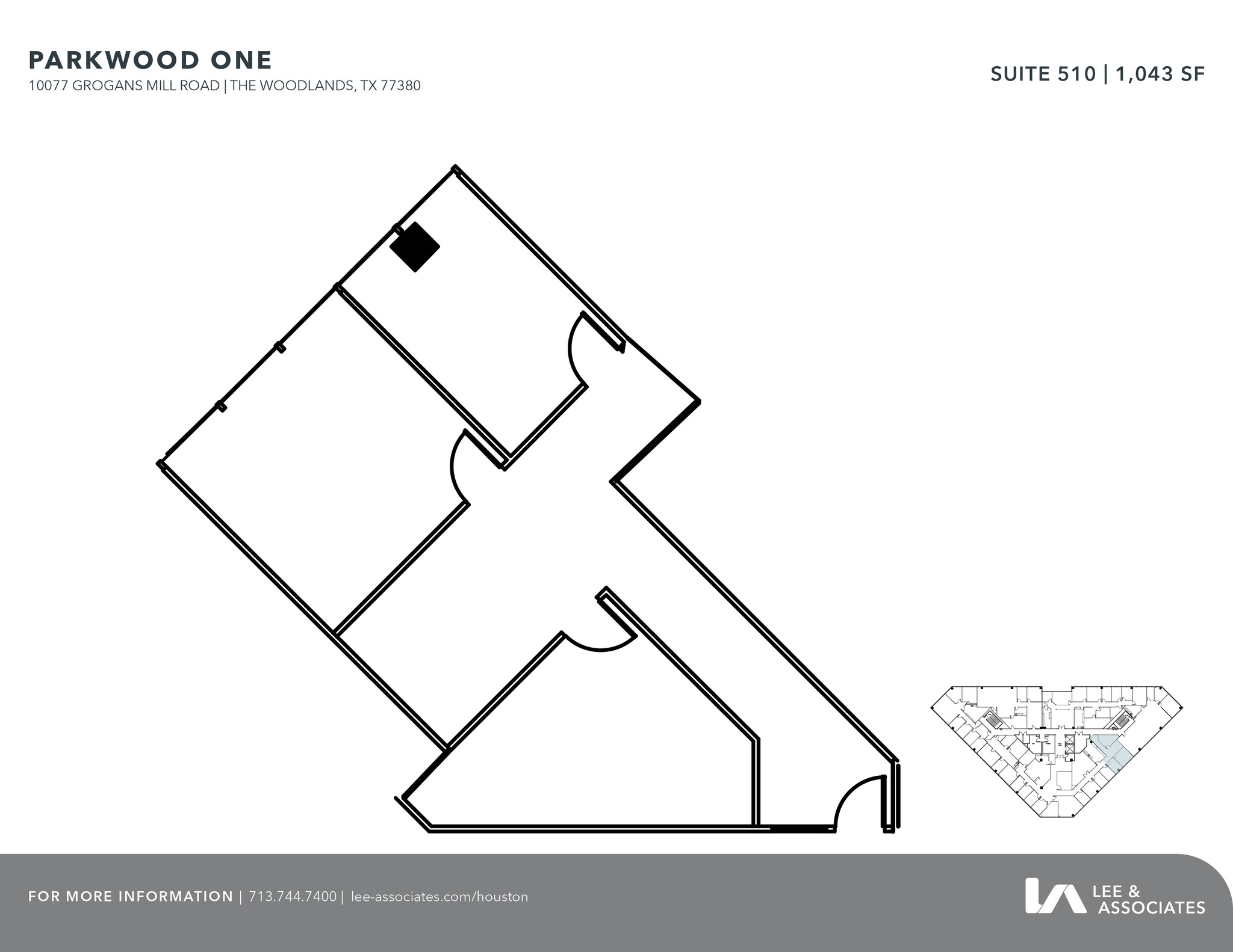 10077 Grogans Mill Rd, The Woodlands, TX for lease Floor Plan- Image 1 of 1