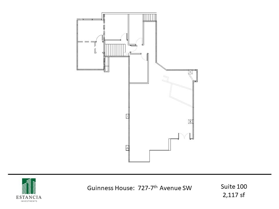727 7th Ave SW, Calgary, AB for lease Floor Plan- Image 1 of 8