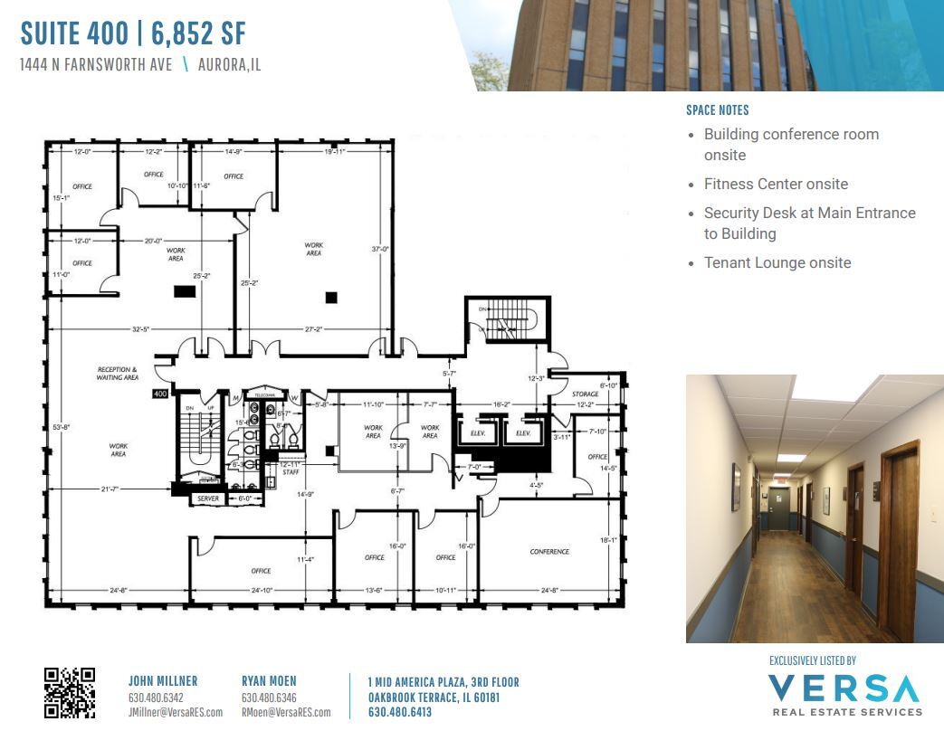 1444 N Farnsworth Ave, Aurora, IL for lease Floor Plan- Image 1 of 2