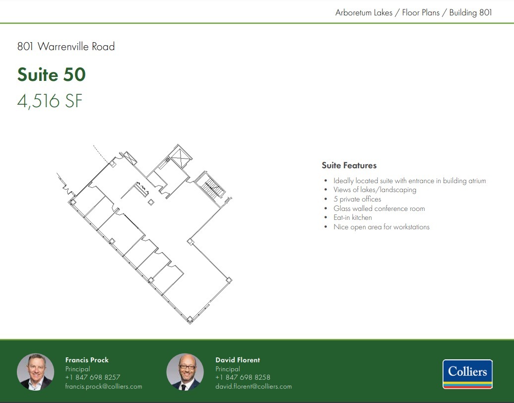 801 Warrenville Rd, Lisle, IL for lease Floor Plan- Image 1 of 1