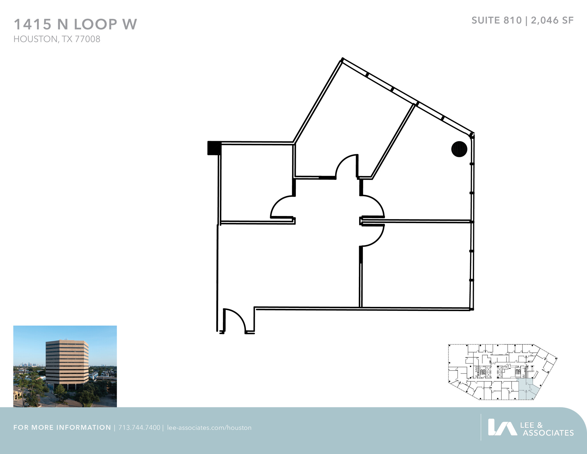 1415 North Loop W, Houston, TX for lease Floor Plan- Image 1 of 1