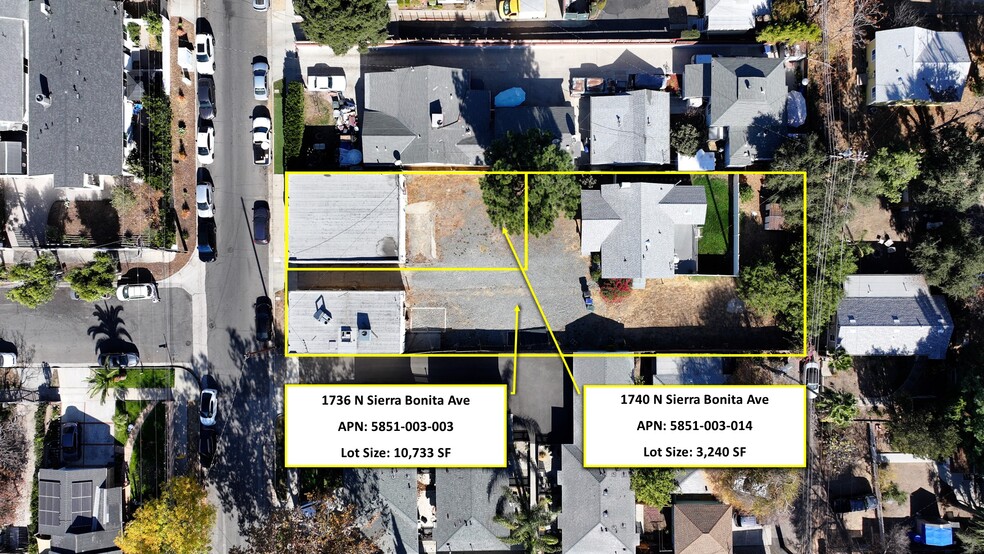 1736-1740 N Sierra Bonita Ave, Pasadena, CA for sale - Aerial - Image 3 of 56