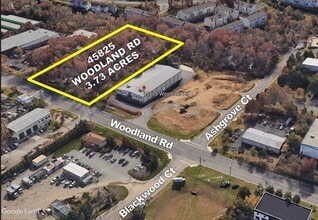 45825 Woodland Rd, Sterling, VA - AERIAL map view