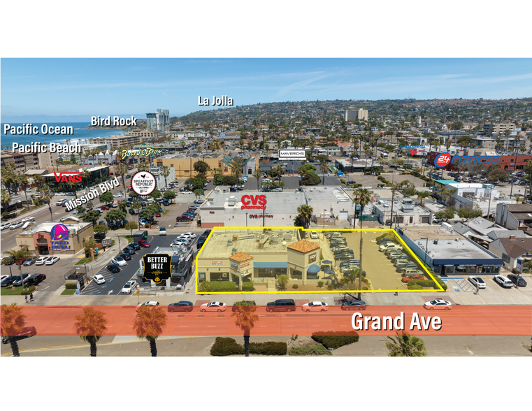 856 Grand Ave, San Diego, CA for lease - Aerial - Image 1 of 3