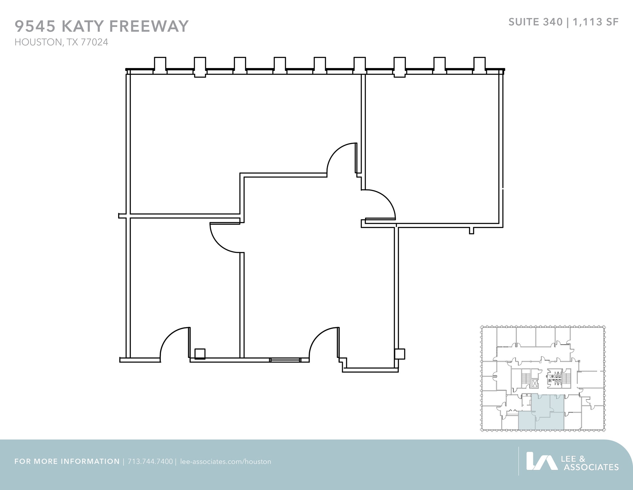 9545 Katy Fwy, Houston, TX for lease Floor Plan- Image 1 of 1