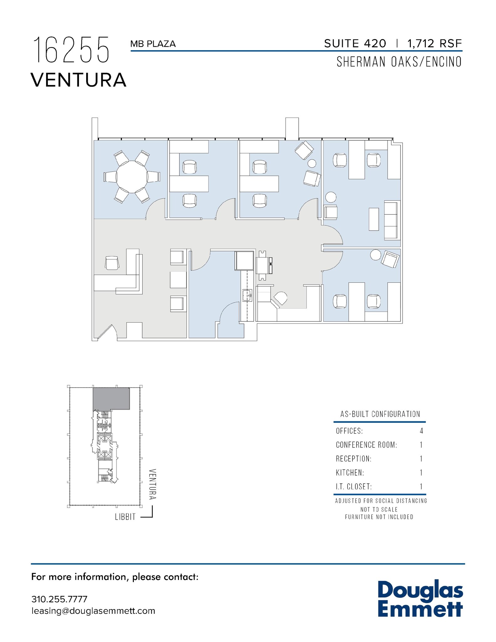 16255 Ventura Blvd, Encino, CA for lease Floor Plan- Image 1 of 1