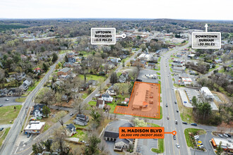 416-424 N Madison Blvd, Roxboro, NC - aerial  map view