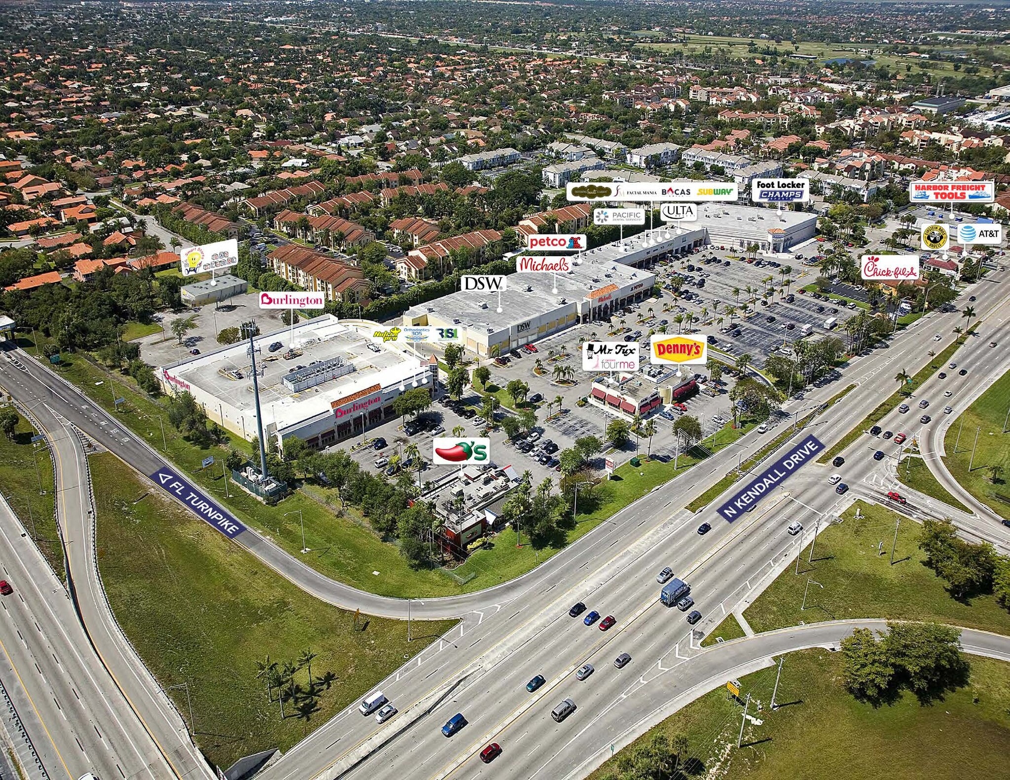 11900-12128 SW 88th St, Miami, FL for lease Aerial- Image 1 of 24