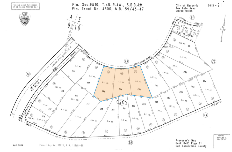 17011 Darwin Ave, Hesperia, CA for sale - Plat Map - Image 2 of 2