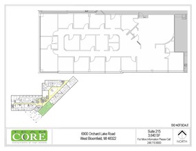 6900 Orchard Lake Rd, West Bloomfield, MI for lease Floor Plan- Image 1 of 1