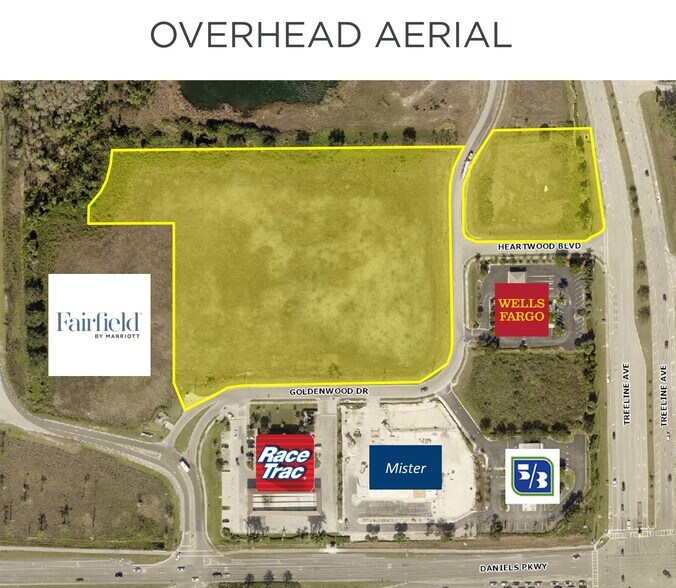 Daniels Pky, Fort Myers, FL 33912 1 to 6 acre +/ improved retail