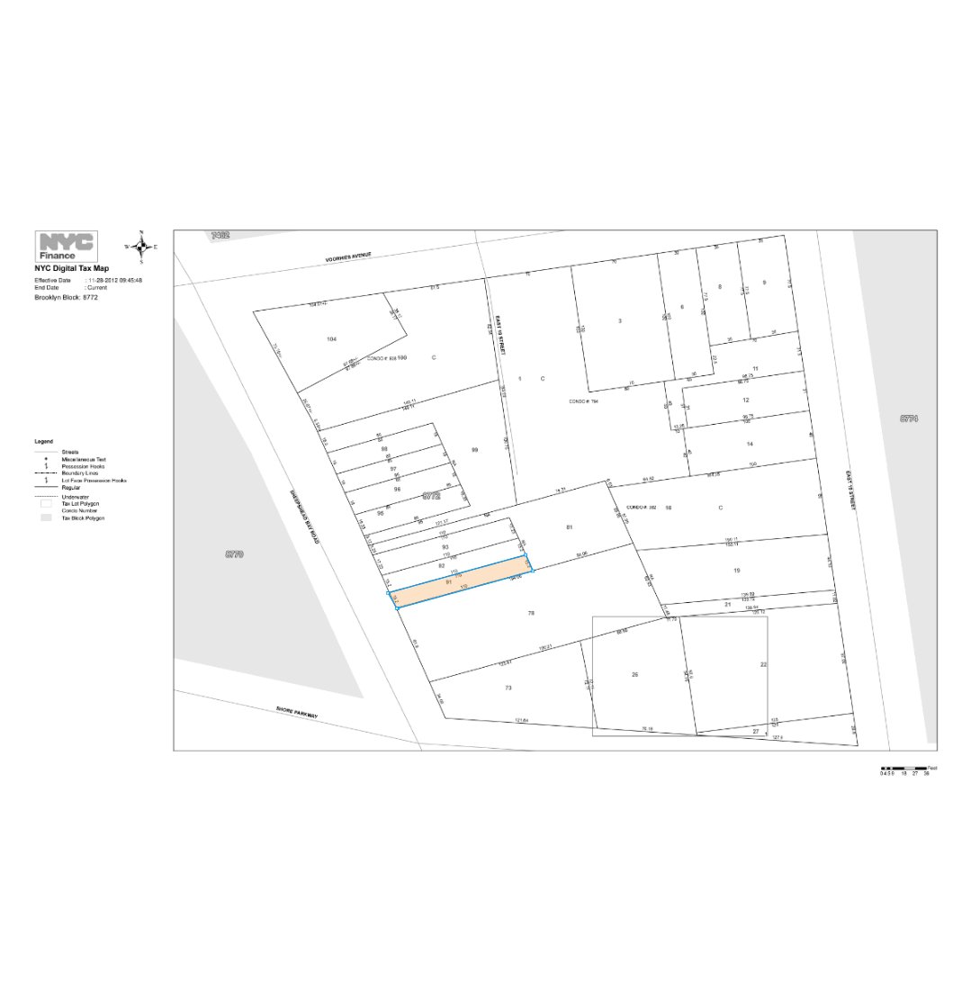 1727 Sheepshead Bay Rd, Brooklyn, NY for sale Plat Map- Image 1 of 1