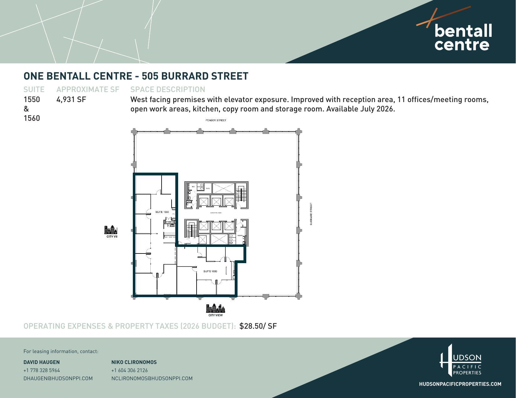 505 Burrard St, Vancouver, BC for lease Floor Plan- Image 1 of 1
