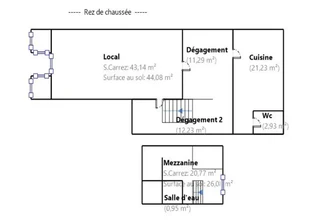 Retail in Marseille for lease Floor Plan- Image 1 of 1