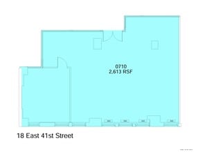 18 E 41st St, New York, NY for lease Floor Plan- Image 1 of 3