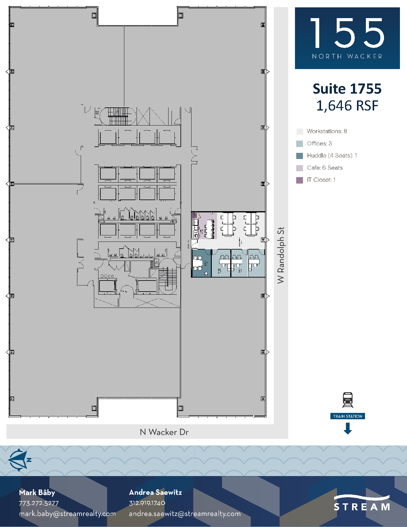 155 N Wacker Dr, Chicago, IL for lease Floor Plan- Image 1 of 1