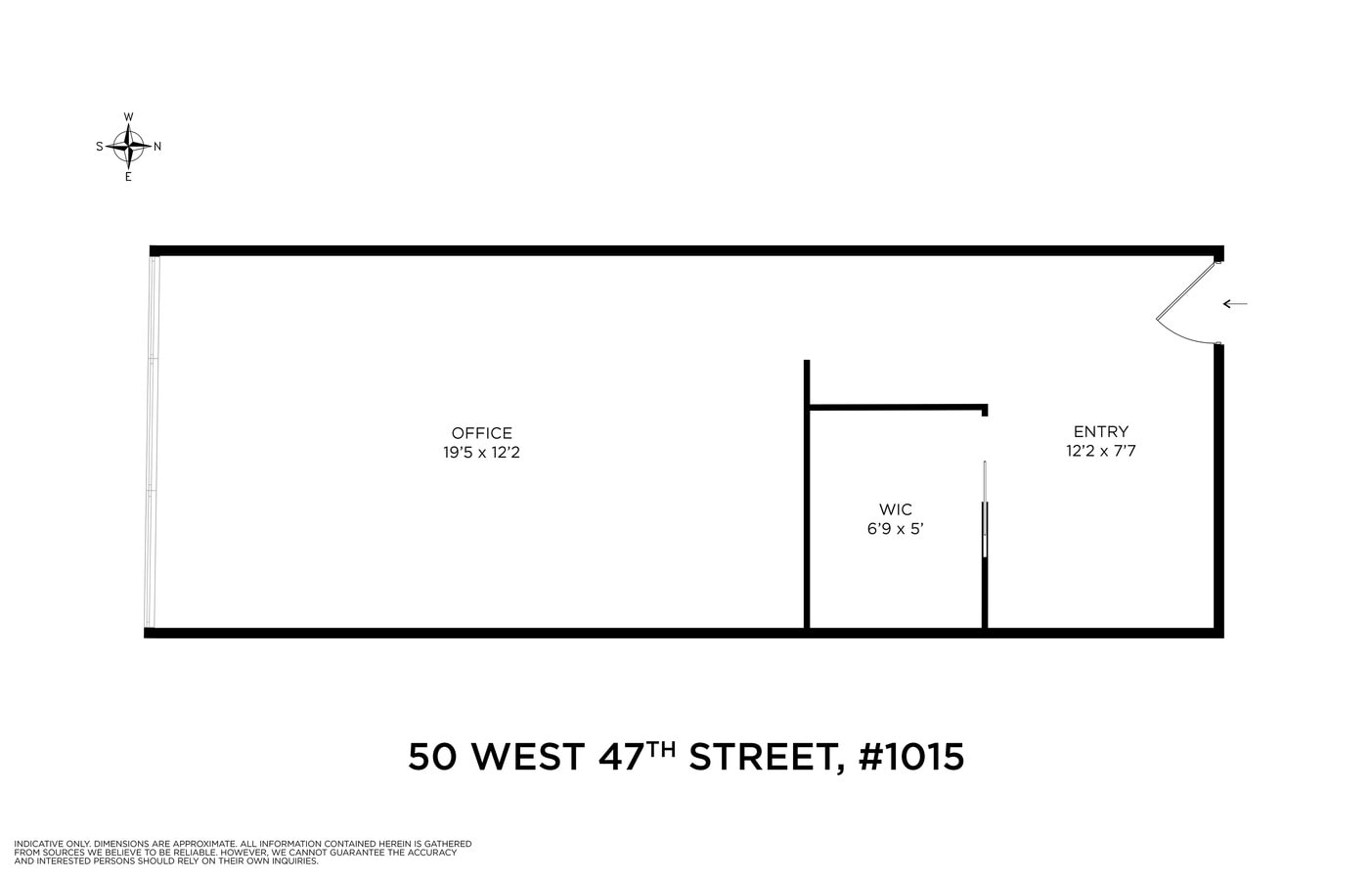 50 W 47th St, New York, NY 10036 - Unit 10-U - - Floor Plan - Image 1 of 5