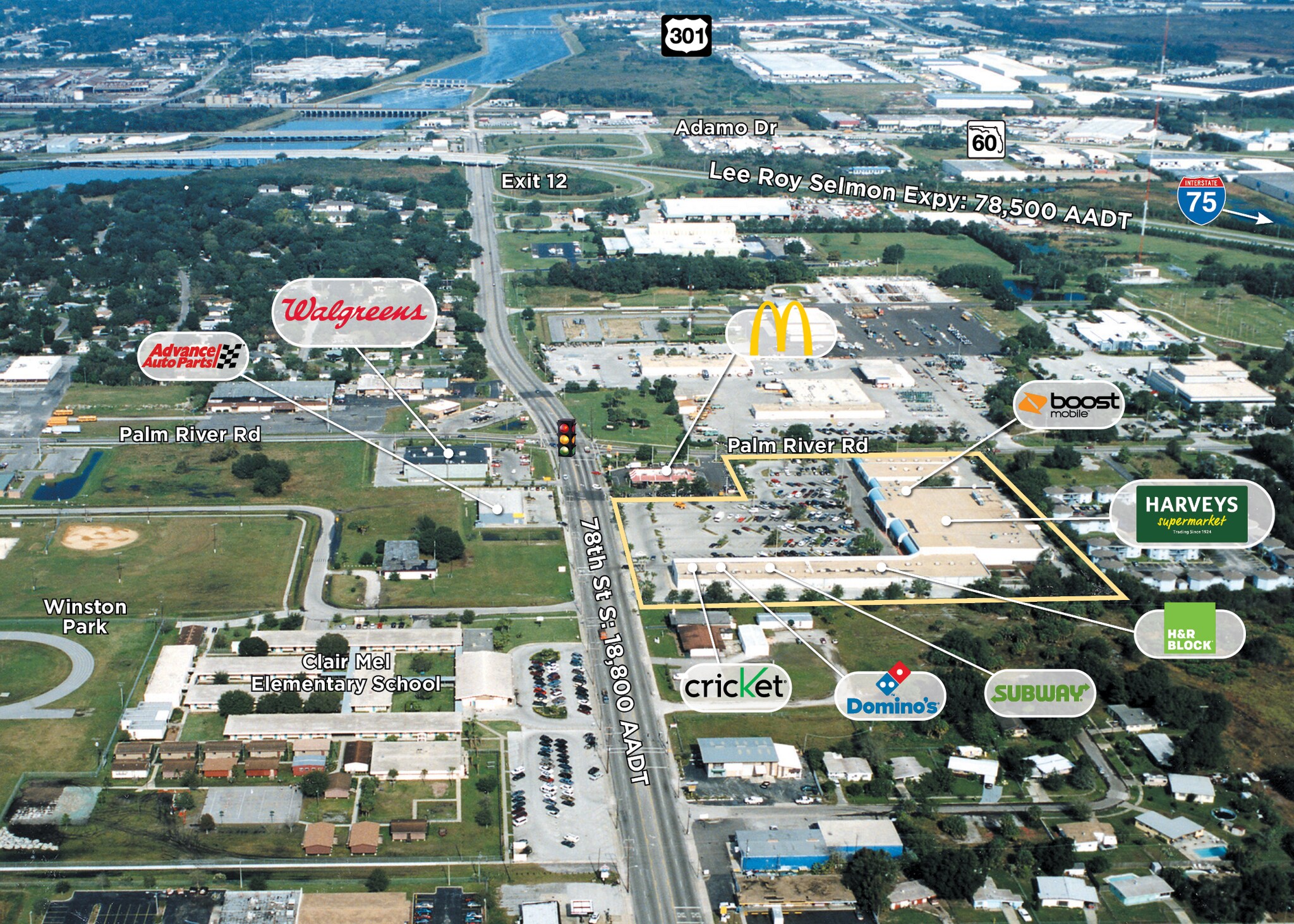 7819 Palm River Rd, Tampa, FL 33619 Retail for Lease